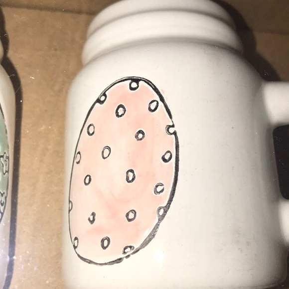 Nwt Ceramic Mason Jars shakers - Picture 2 of 6